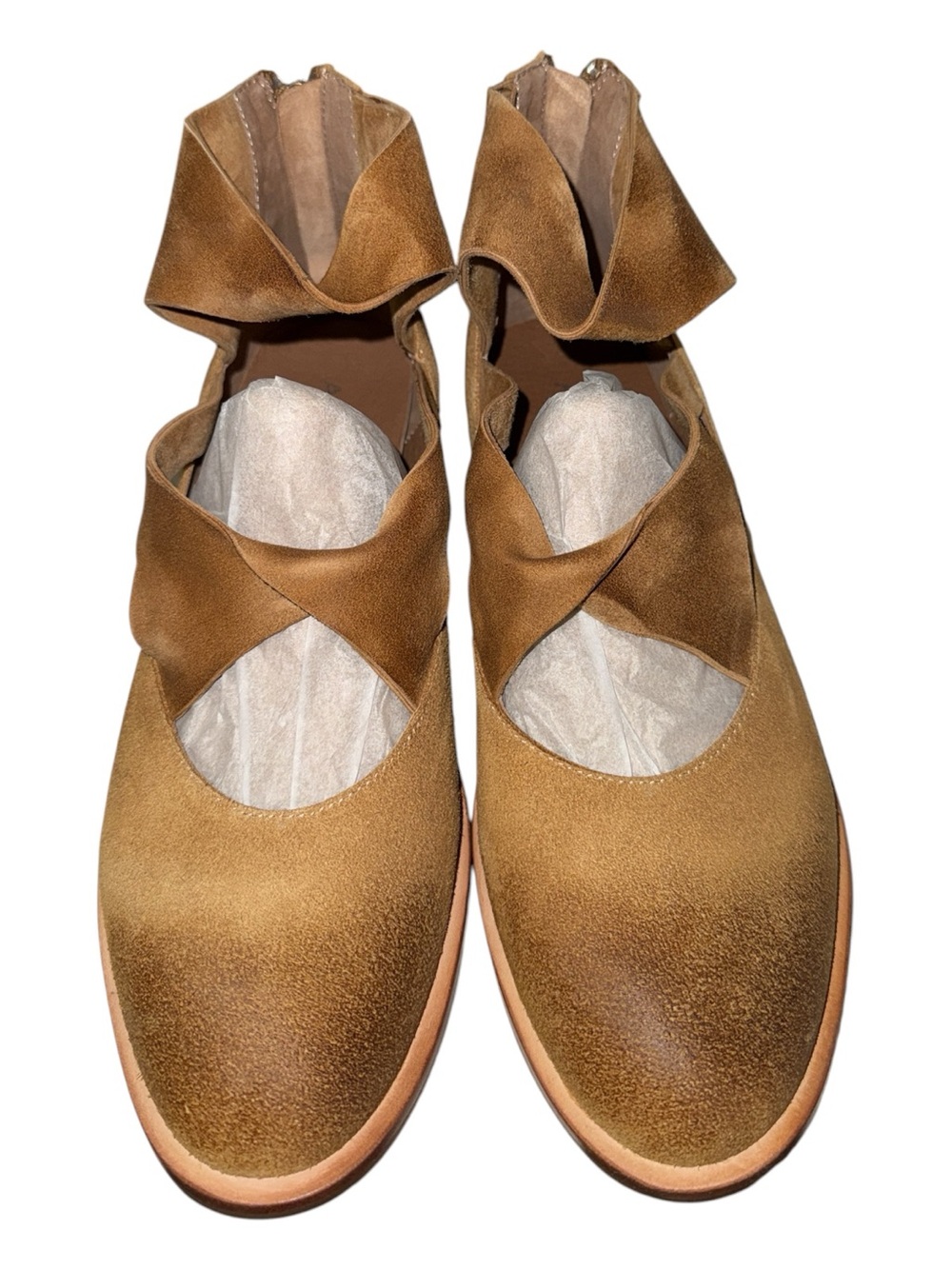 Antelope Lalana Taupe Suede Cutout Ankle Shoes Women’s EU40 US 9 NIB
